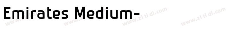 Emirates Medium字体转换